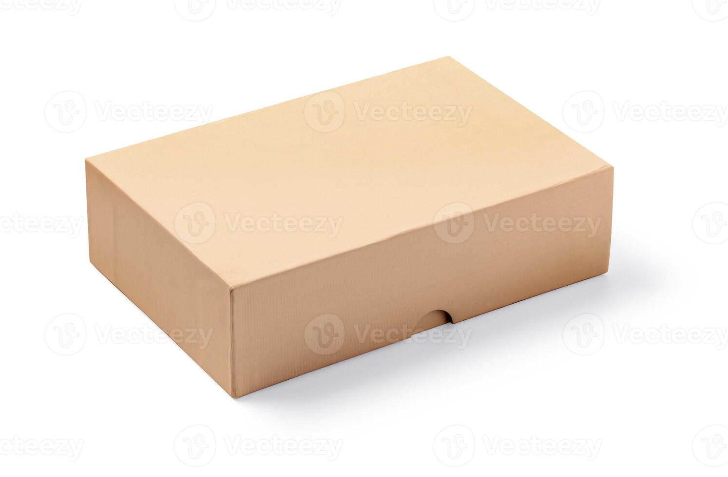 cardboard box isolated photo