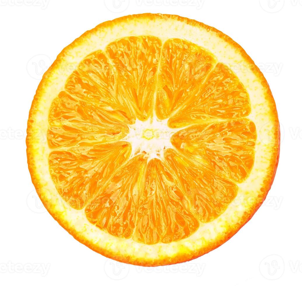 rodaja de naranja fresca foto
