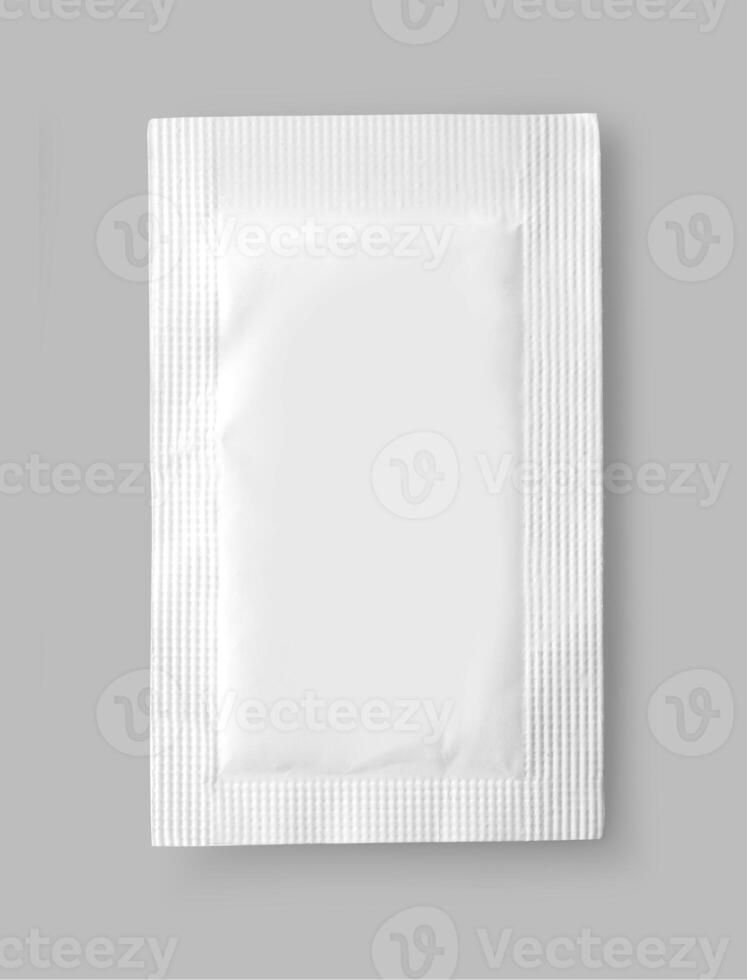 paper bag on grey background photo