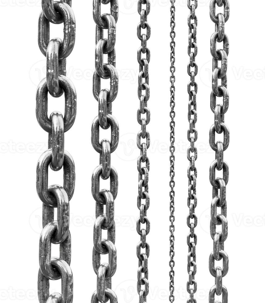 Chain isolated on white photo