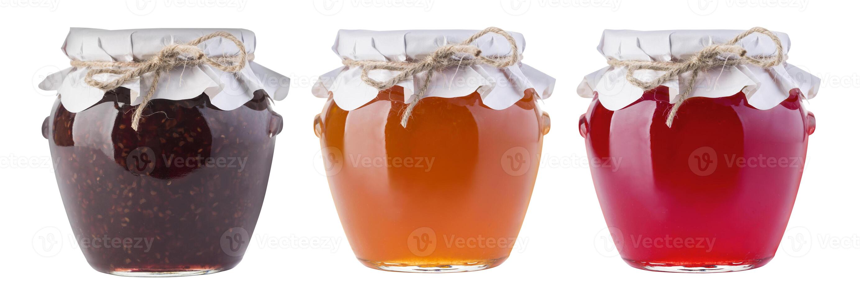delicious jam in the pot photo