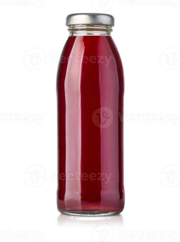 bottle of red juice photo