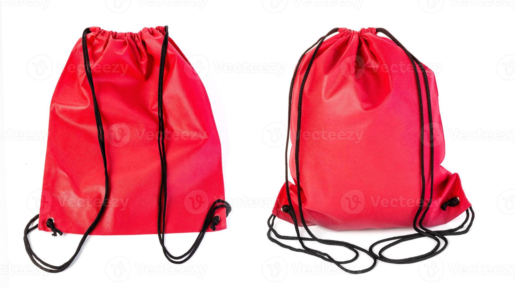drawstring pack isolated photo