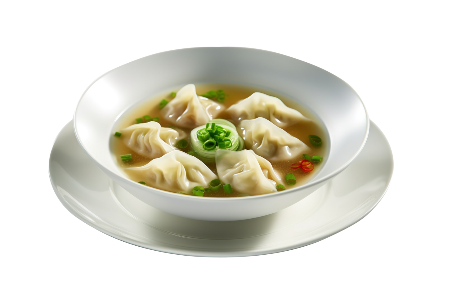 AI generated Dumplings isolated on png background