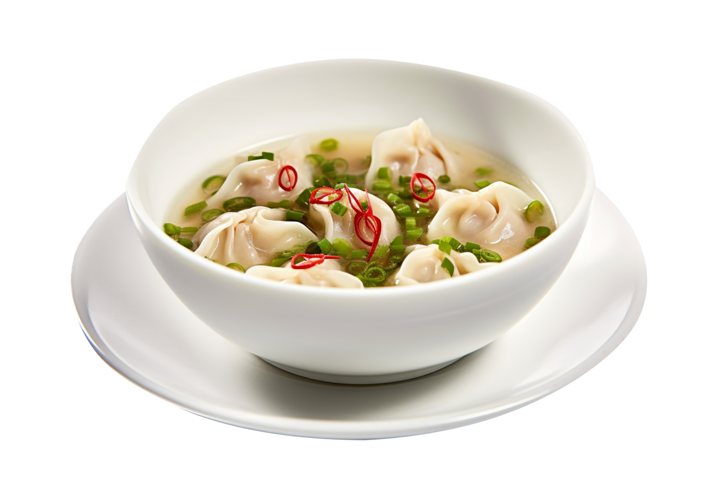 AI generated Dumplings isolated on png background