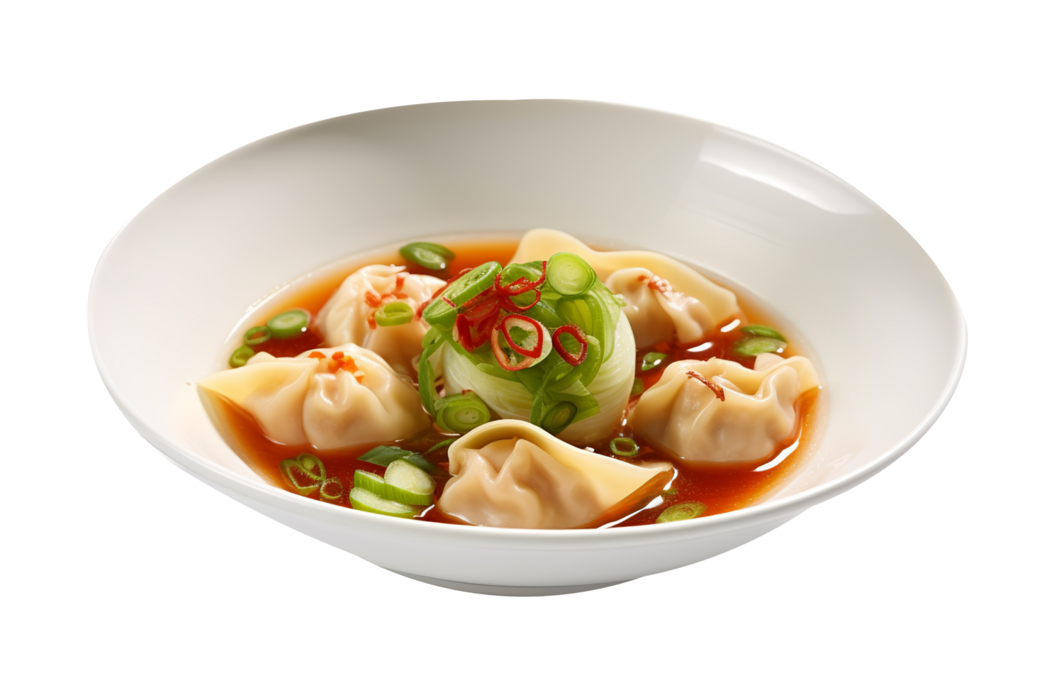 AI generated Dumplings isolated on png background