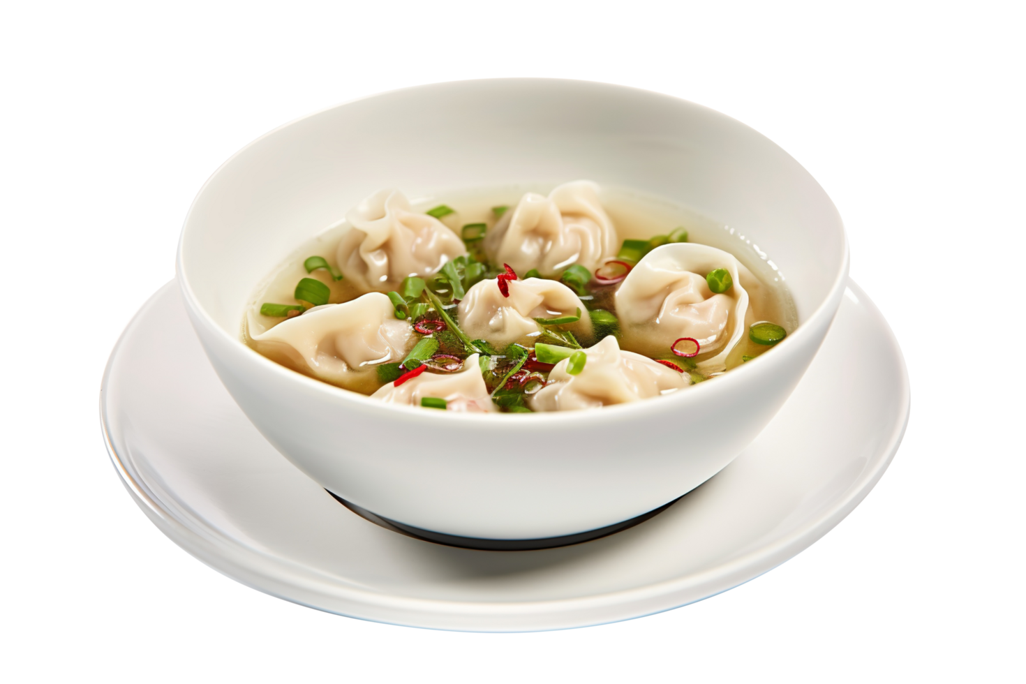 AI generated Dumplings isolated on png background