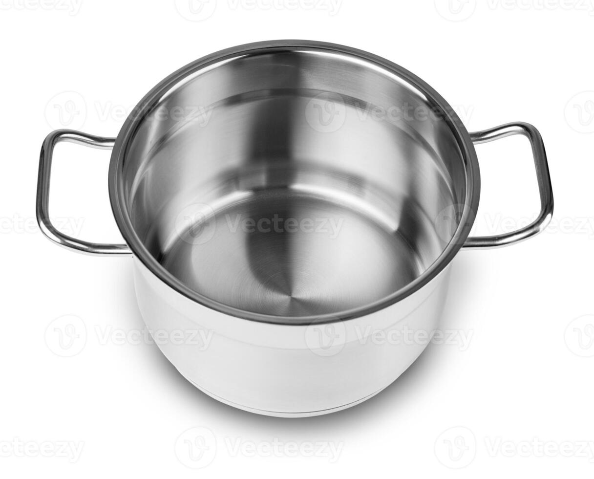 Stainless steel cooking pot photo