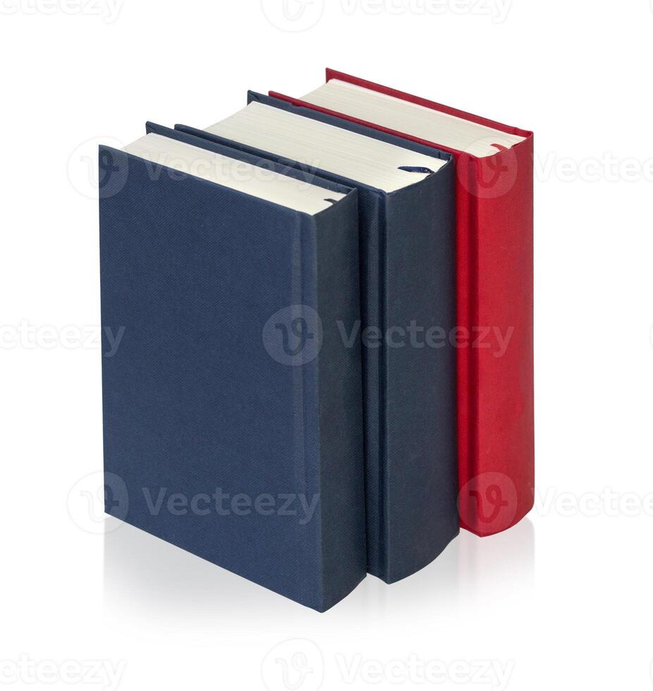 books on a white background photo