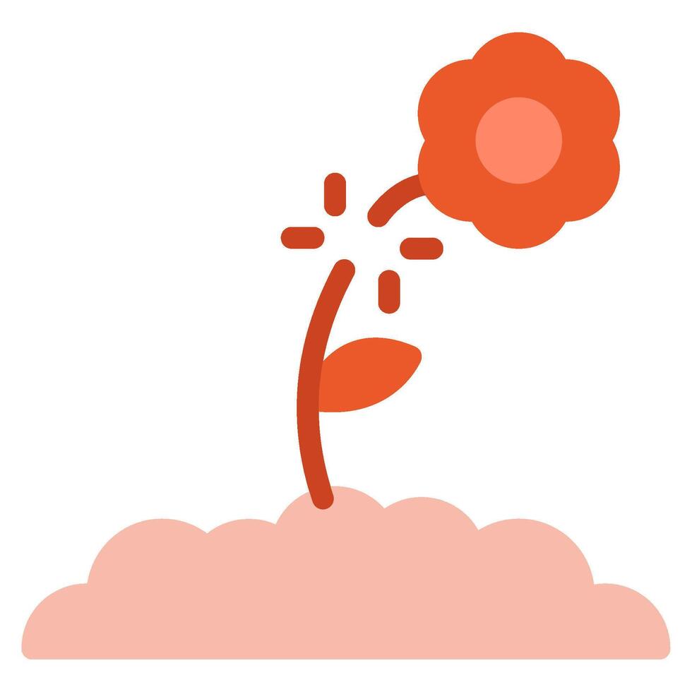 cosecha flores icono primavera, para uiux, web, aplicación, infografía, etc vector