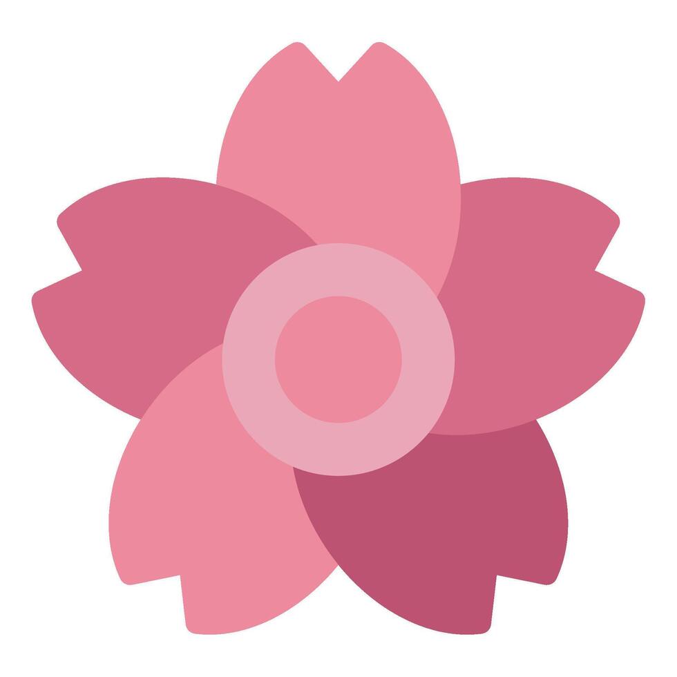 Cherry Blossom Icon Spring, for uiux, web, app, infographic, etc vector