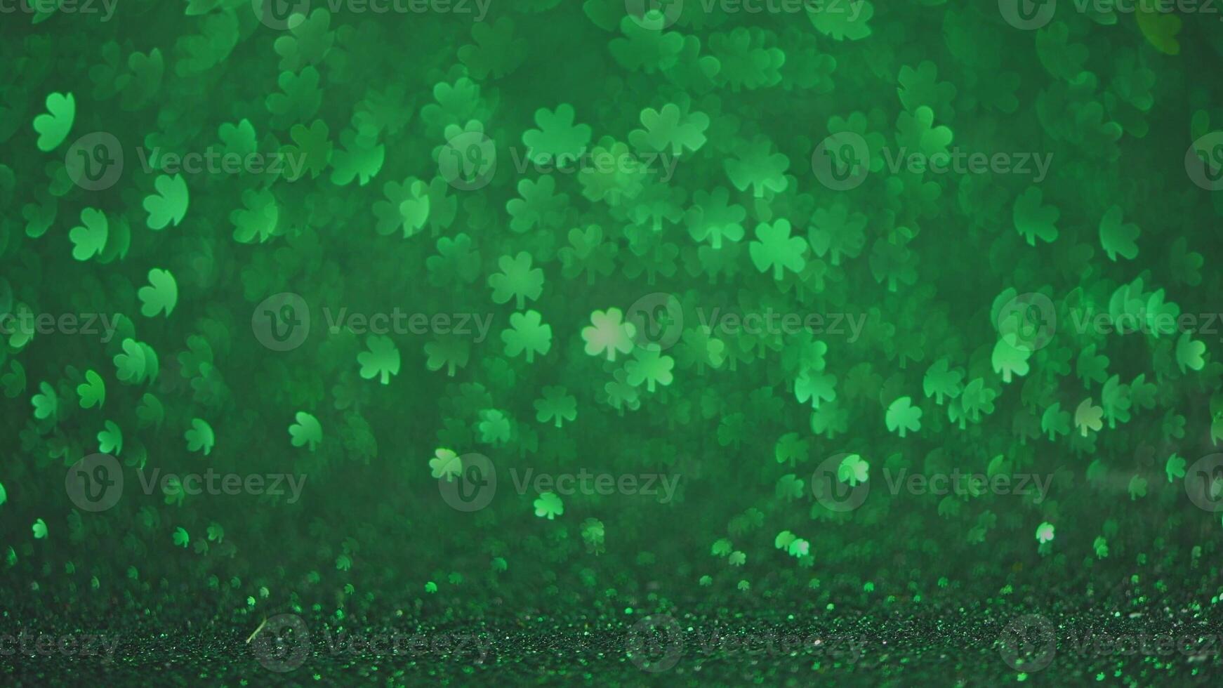 Abstract green background with clover highlights. Spring, summer background, st. Patricks day photo