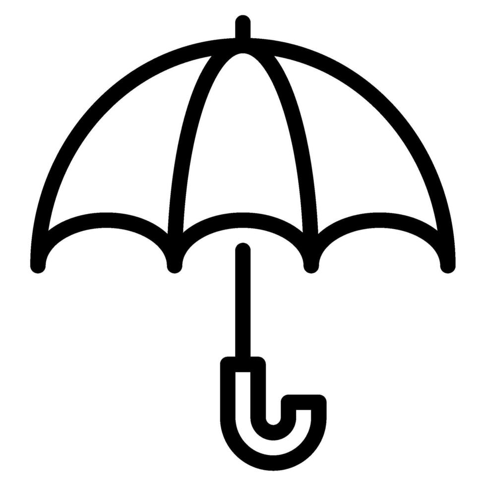 paraguas icono primavera, para uiux, web, aplicación, infografía, etc vector