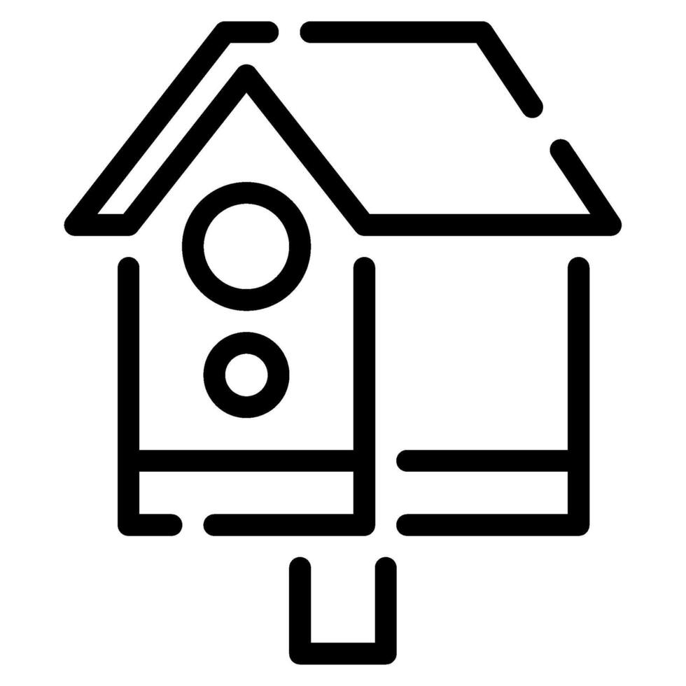Birdhouse Icon Spring, for uiux, web, app, infographic, etc vector