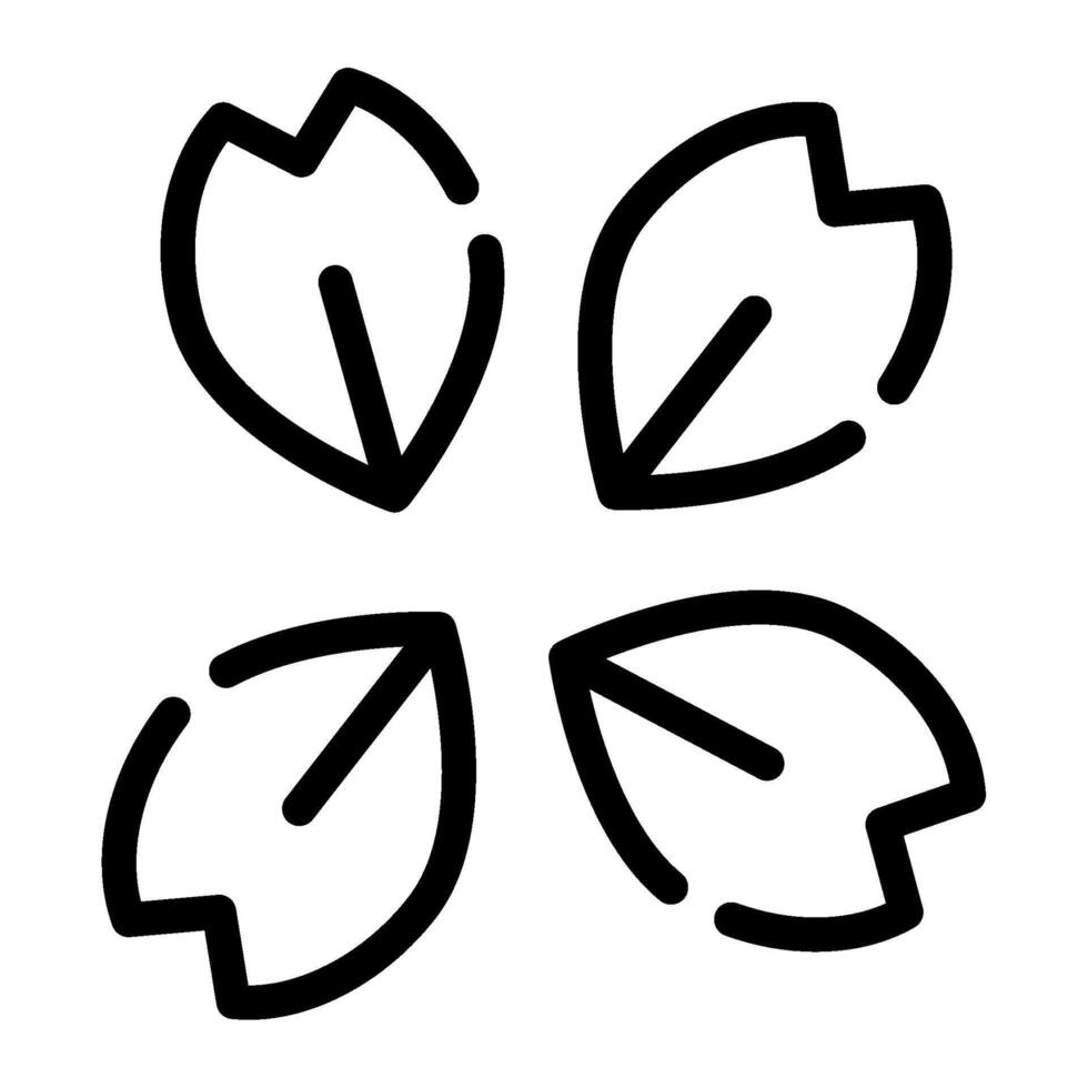 Petal Icon Spring, for uiux, web, app, infographic, etc vector