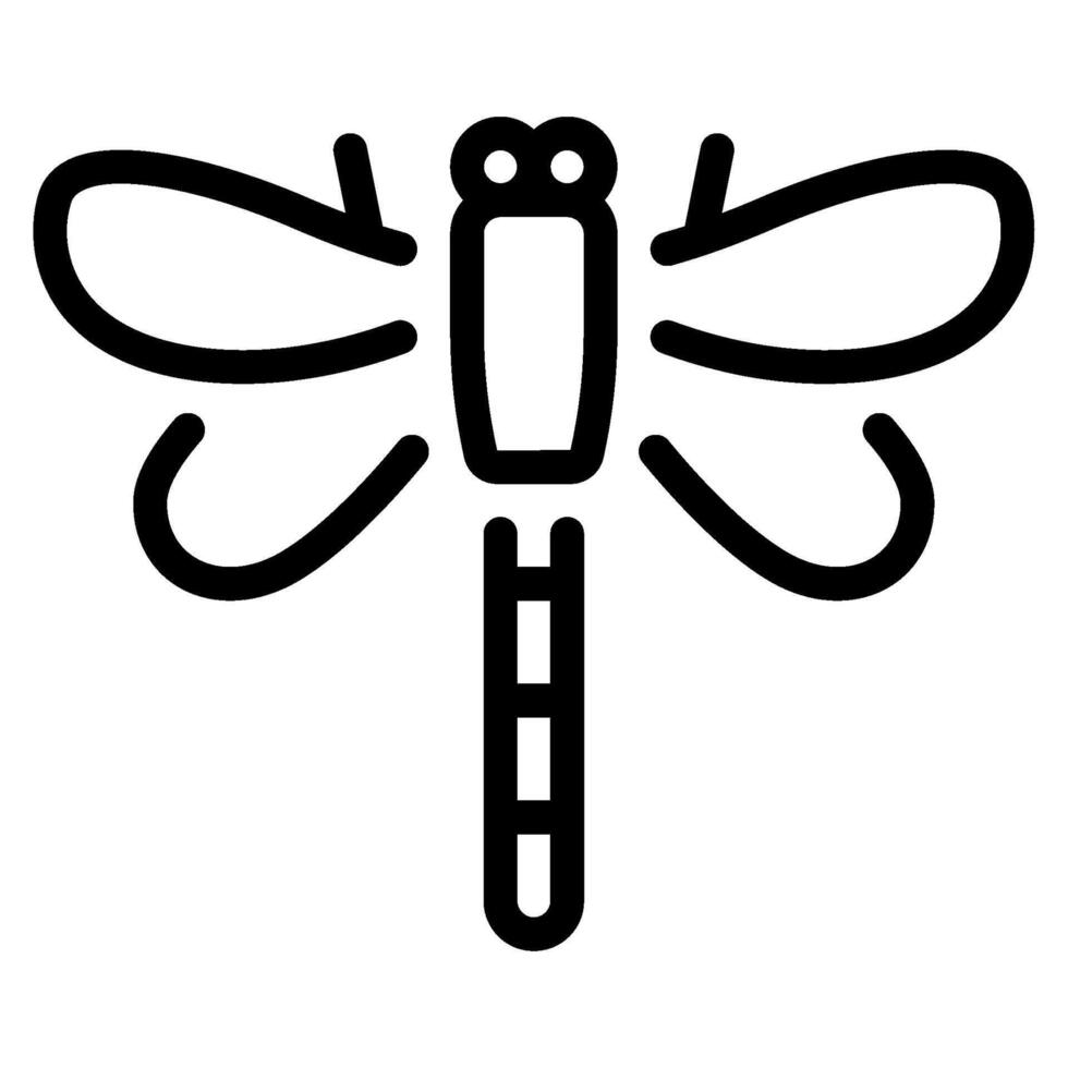 Dragonfly Icon Spring, for uiux, web, app, infographic, etc vector