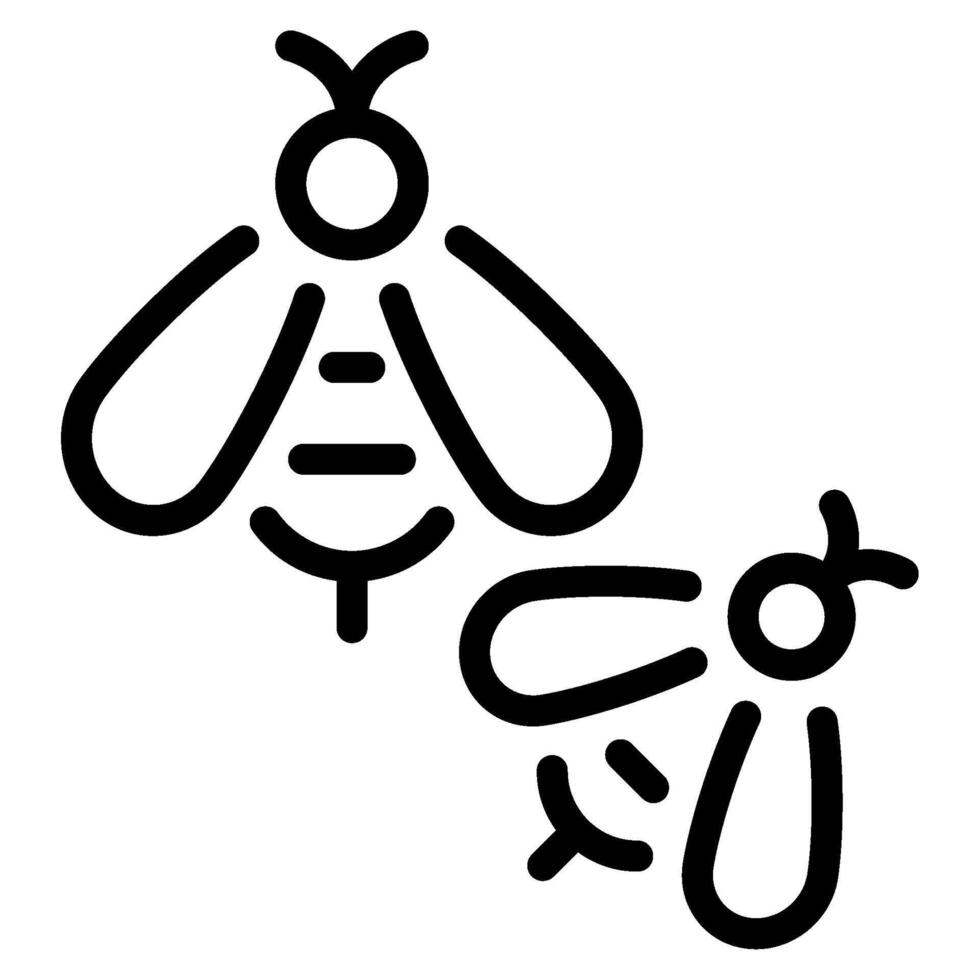 abejas icono primavera, para uiux, web, aplicación, infografía, etc vector