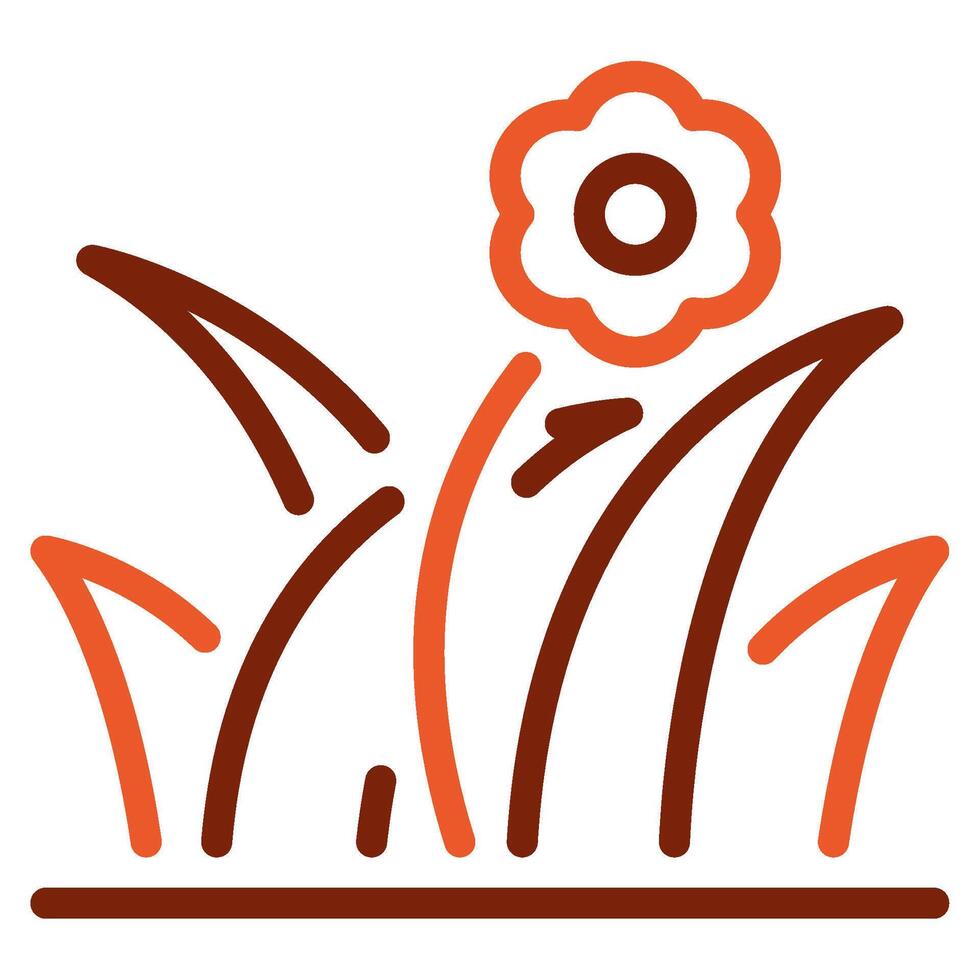 Blooming Meadow Icon Spring, for uiux, web, app, infographic, etc vector