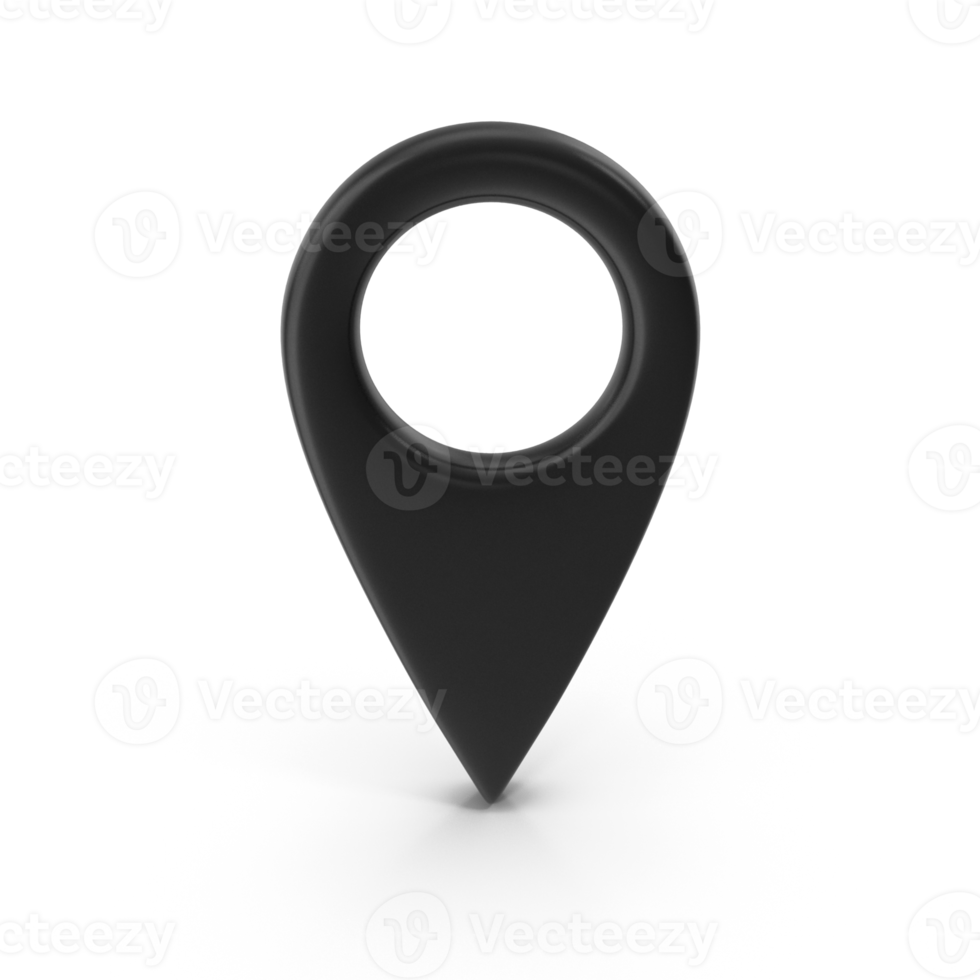 3D PNG Map Pointer, Location Map Icon, Black Texture, Black location pin or navigation, Web location point, pointer, Grey Pointer Icon, Location symbol. GPS, travel, navigation, place position