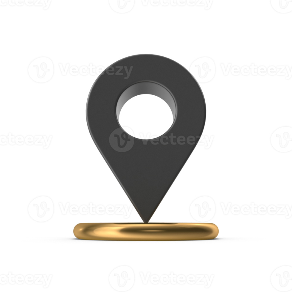 3D PNG Map Pointer, Location Map Icon, Black Texture, Black location pin or navigation, Web location point, pointer, Grey Pointer Icon, Location symbol. GPS, travel, navigation, place position