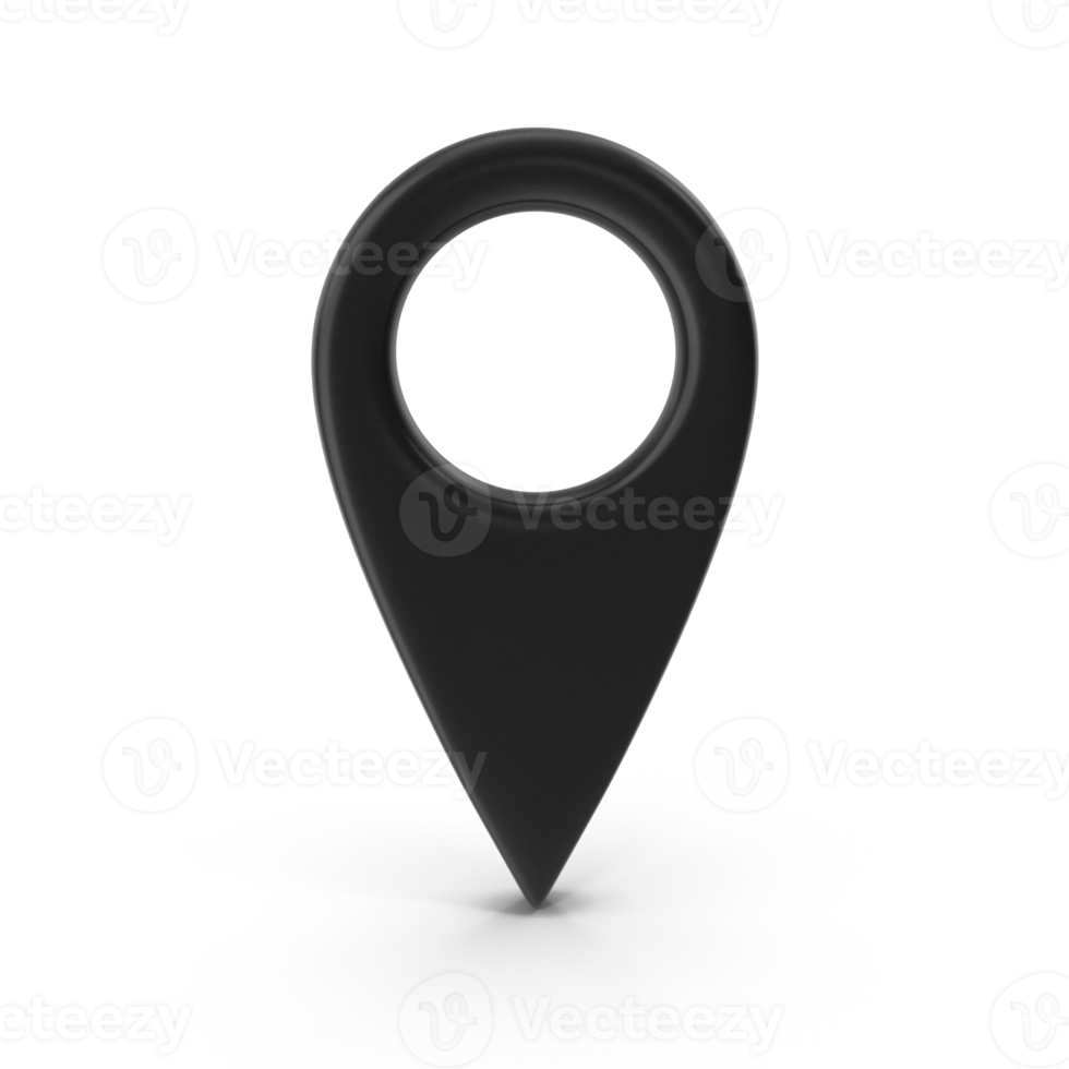 3D PNG Map Pointer, Location Map Icon, Black Texture, Black location pin or navigation, Web location point, pointer, Grey Pointer Icon, Location symbol. GPS, travel, navigation, place position