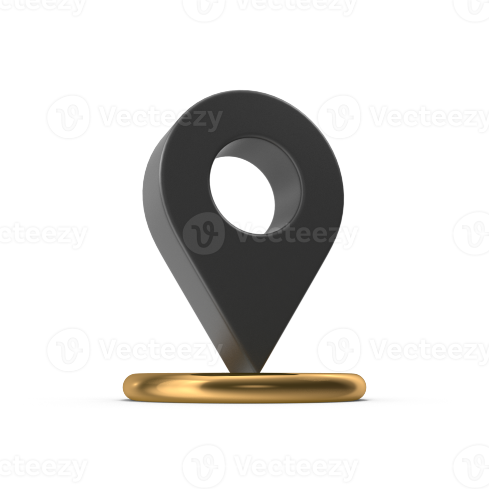 3D PNG Map Pointer, Location Map Icon, Black Texture, Black location pin or navigation, Web location point, pointer, Grey Pointer Icon, Location symbol. GPS, travel, navigation, place position