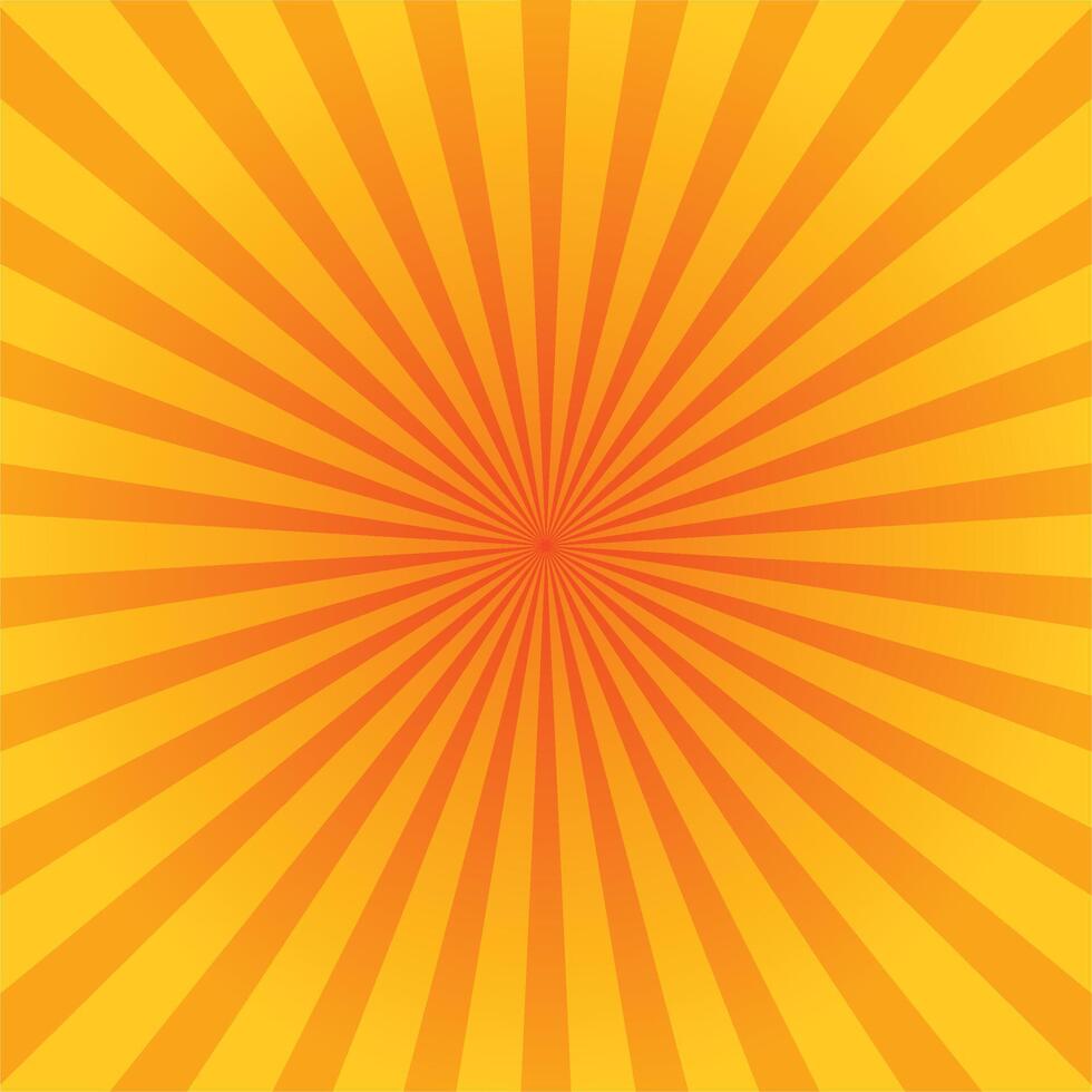 Sunburst background design with sunrise pattern vector
