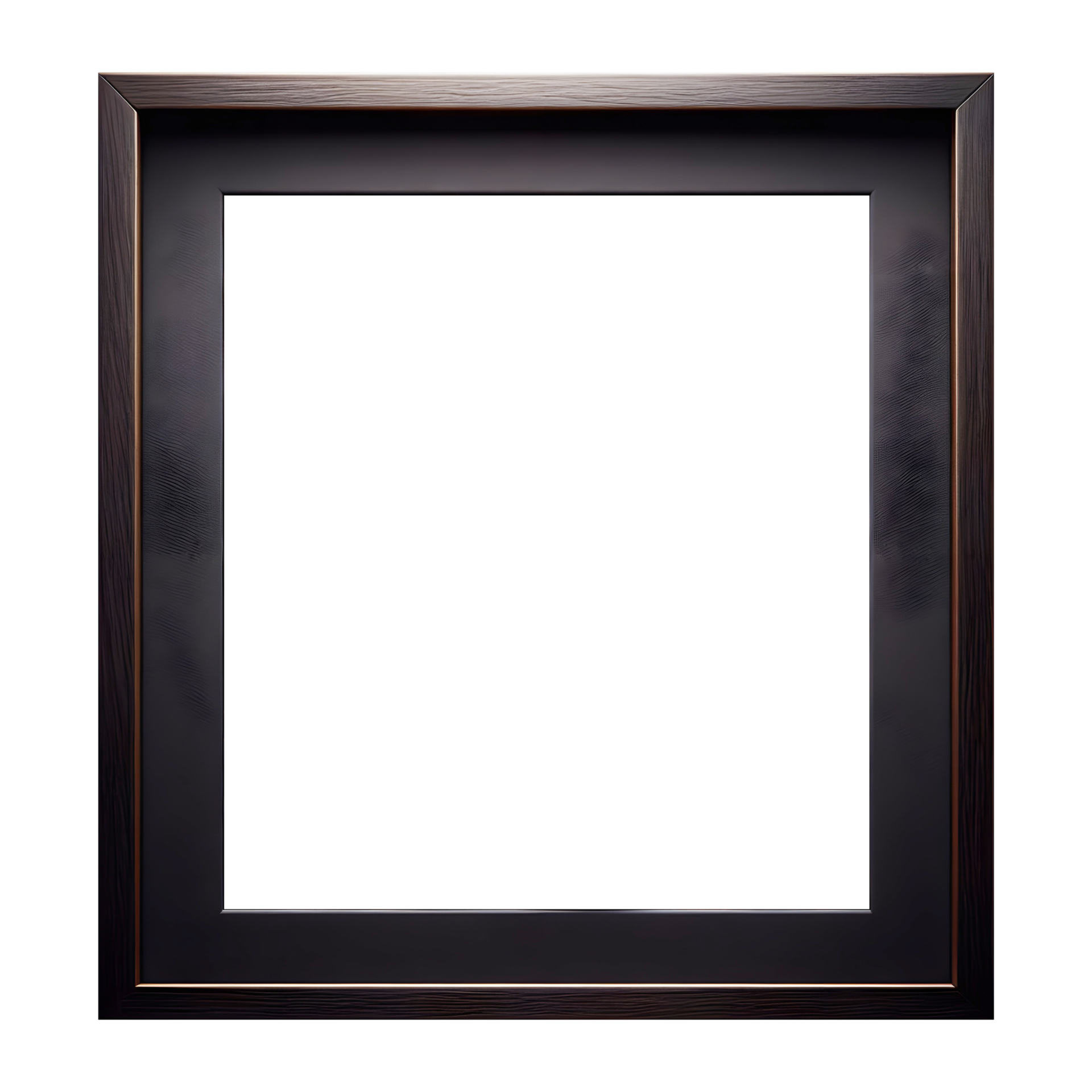 AI generated Photo frame png wooden photo frame png rustic picture