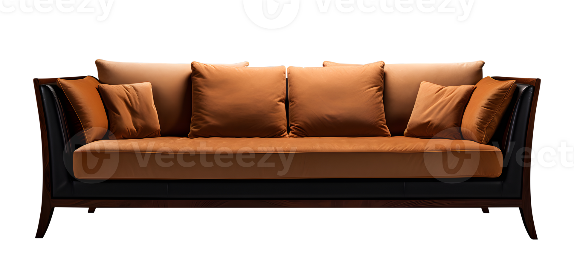 AI generated Sofa png wooden sofa png classic sofa png antique sofa png