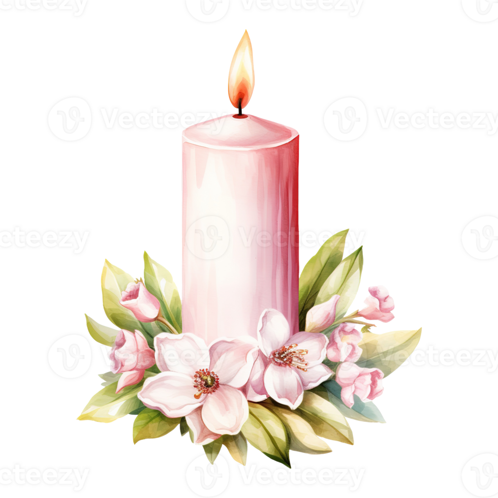 AI generated Charming Ambiance Embrace Spring with the Warmth of a Decorative Easter Candle png