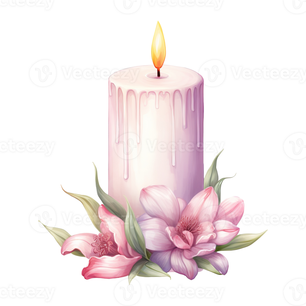 AI generated Charming Ambiance Embrace Spring with the Warmth of a Decorative Easter Candle png