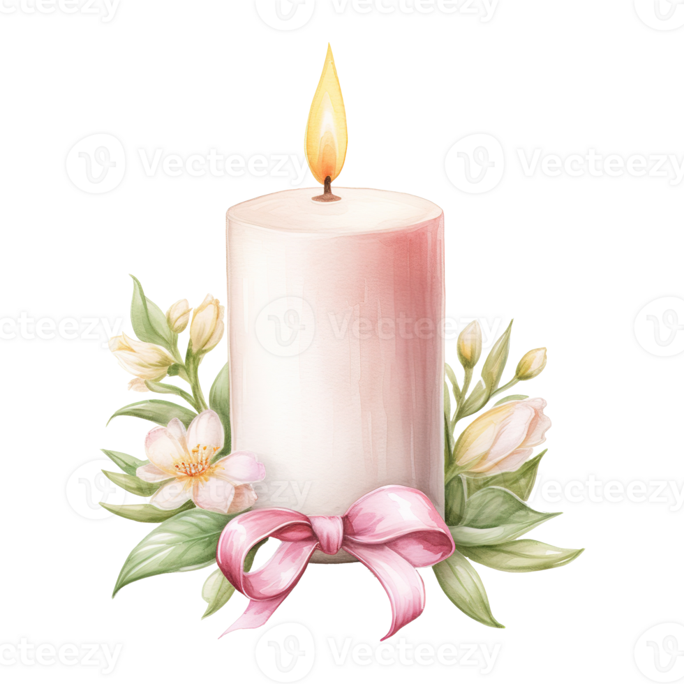 AI generated Charming Ambiance Embrace Spring with the Warmth of a Decorative Easter Candle png