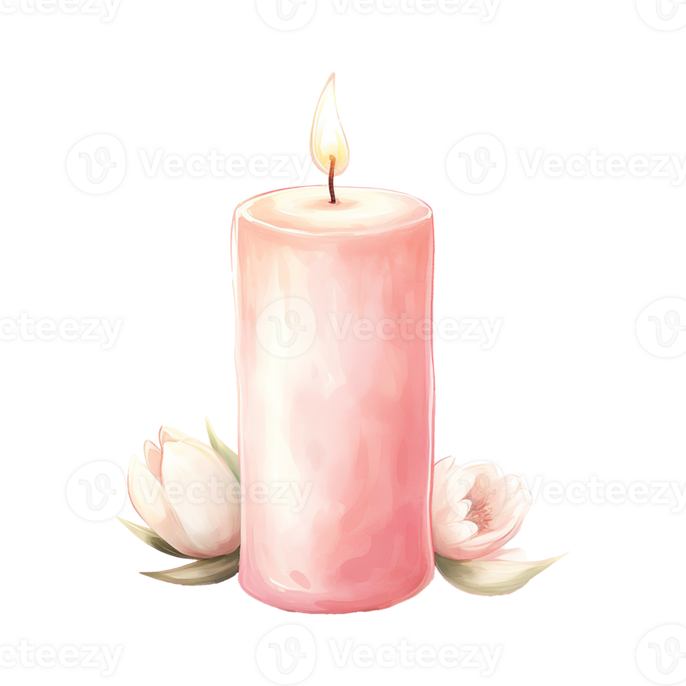 AI generated Charming Ambiance Embrace Spring with the Warmth of a Decorative Easter Candle png