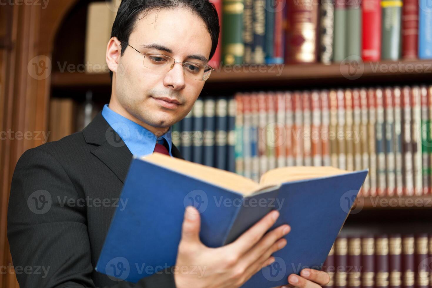 Lawyer reading a book photo