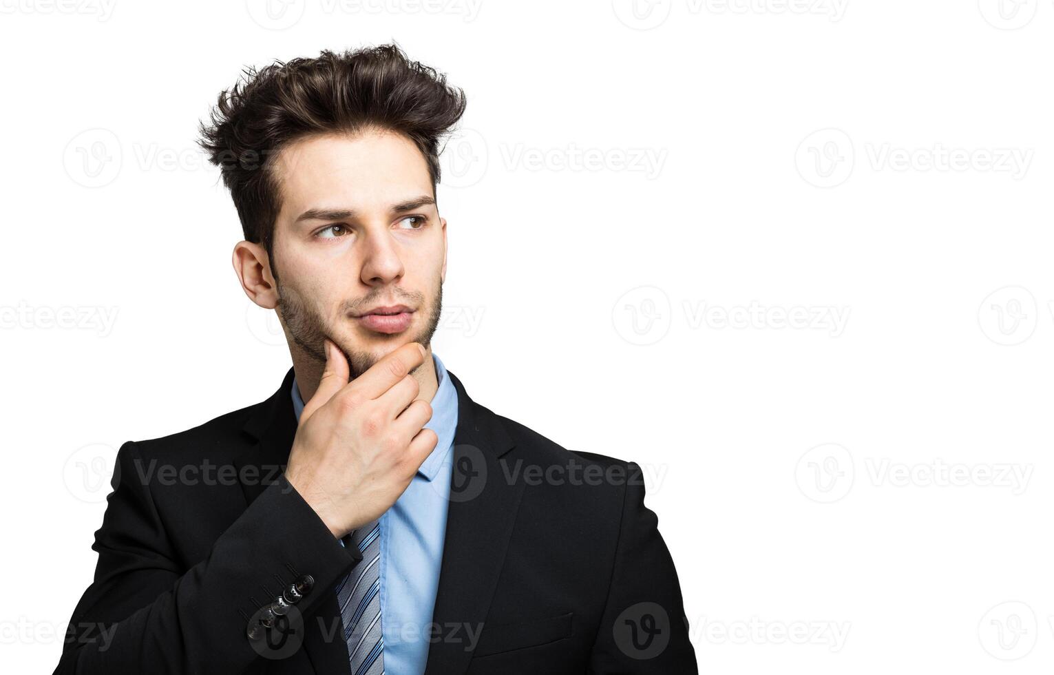 Young businessman having an idea photo