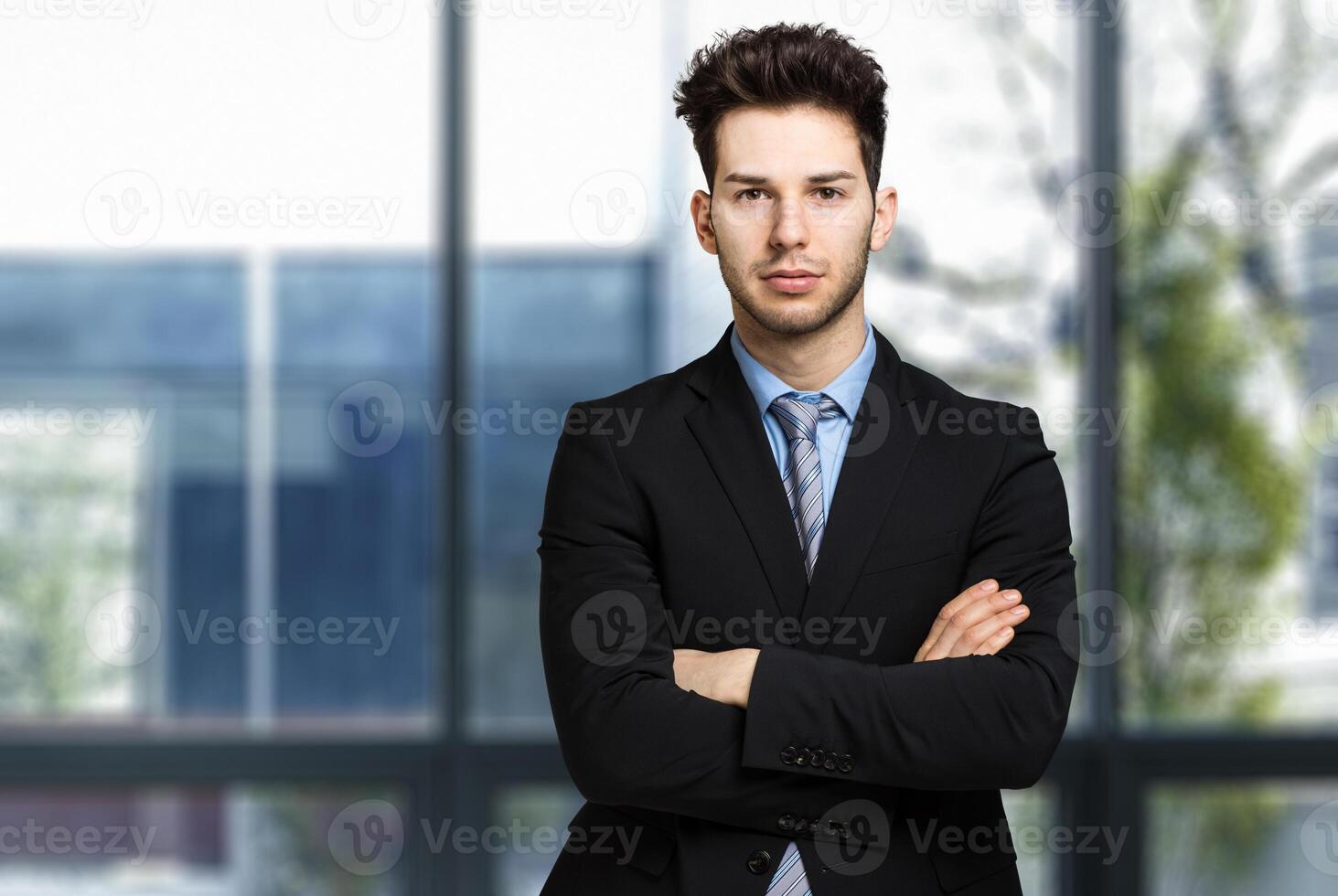 Young manager in his office photo