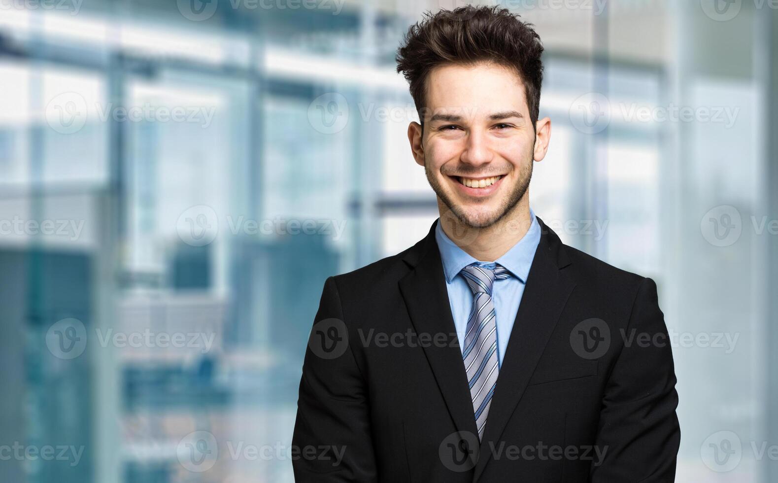 Young manager in his office photo