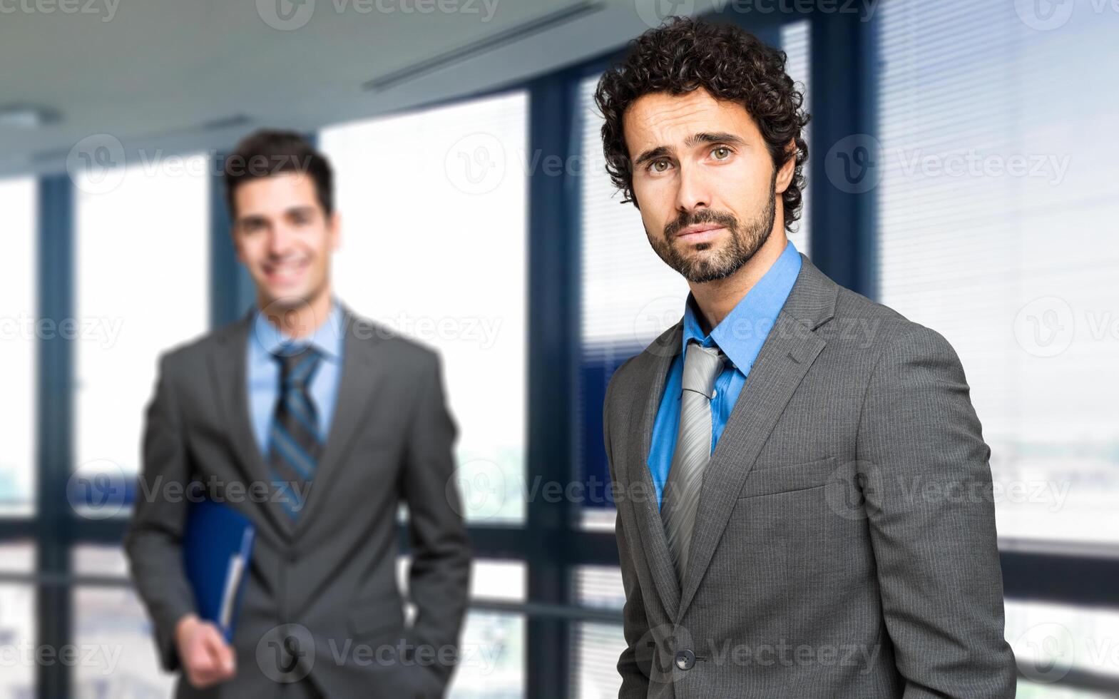 Business partners in a modern office photo