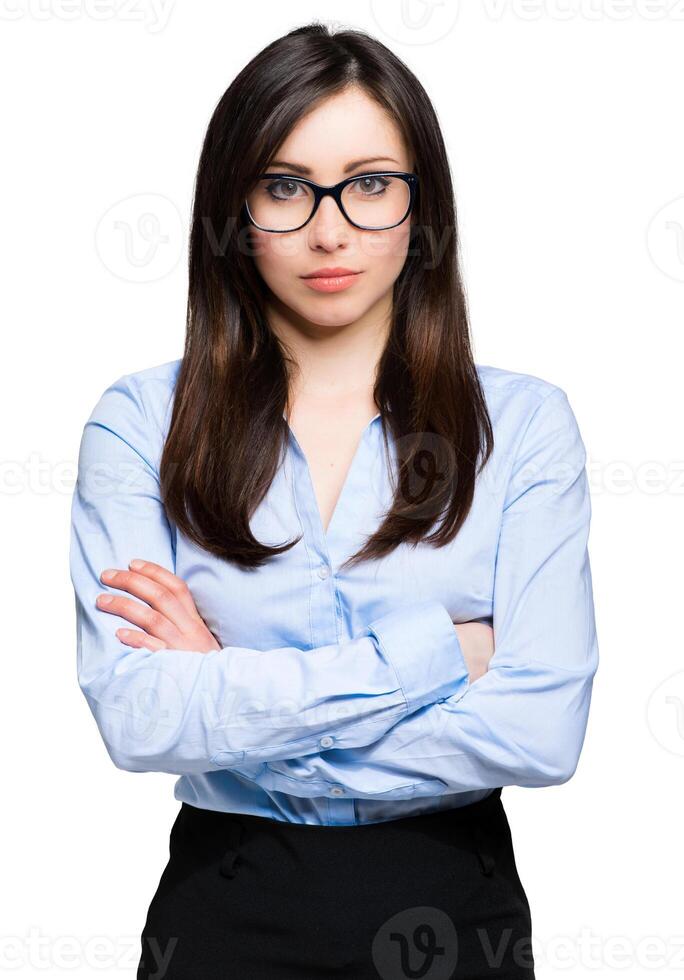 Beautiful businesswoman portrait photo