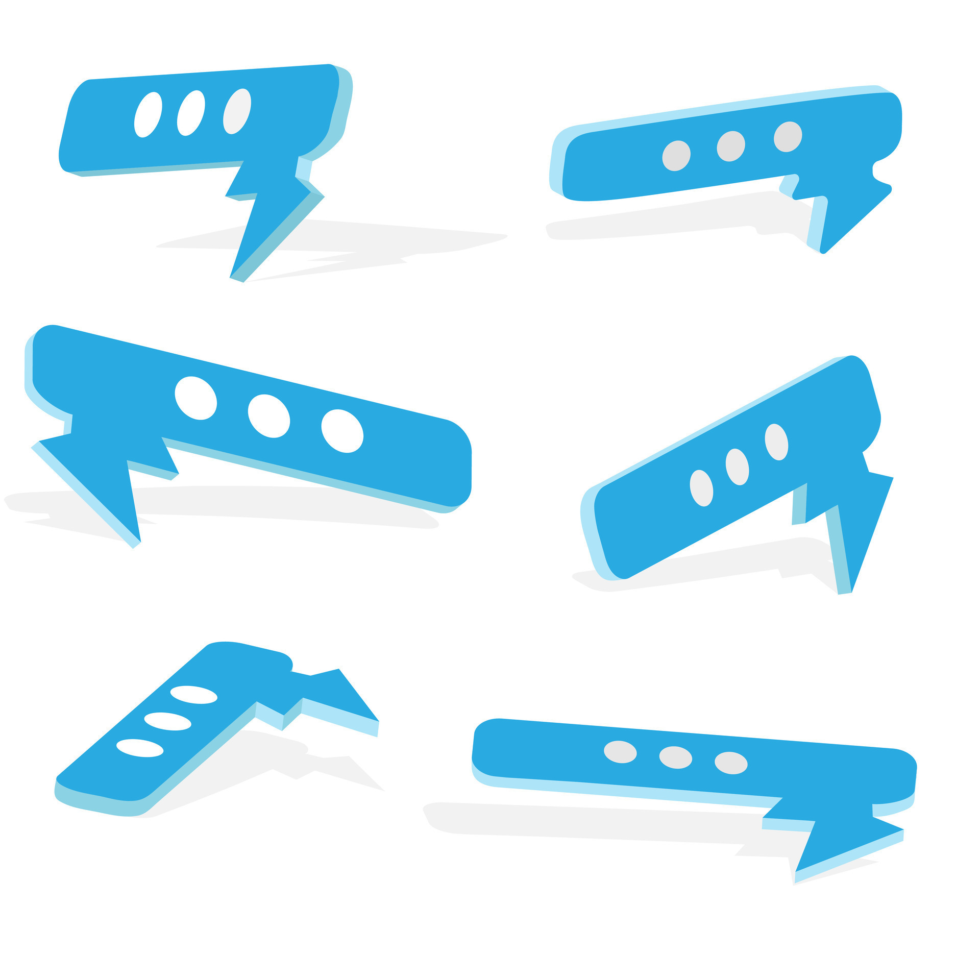 set of isometric bubble text variations 38282600 Vector Art at Vecteezy