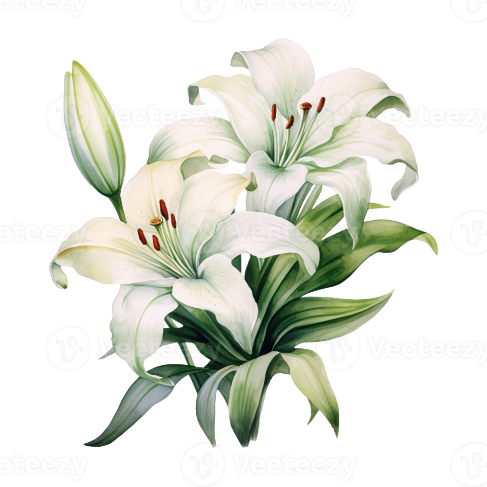 ai genererad elegant blooms omfamning påsk med de tidlös skönhet av påsk lilja png