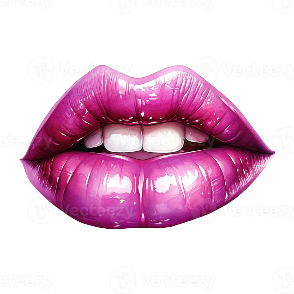 AI generated Kisses of Love Valentine Lips - Charming Feature for Heartfelt Celebrations png