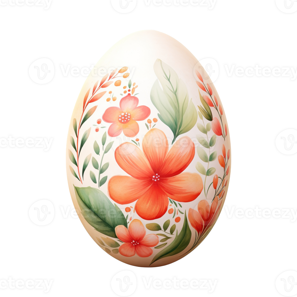 AI generated Colorful Creativity Easter Painted Egg - Vibrant Artistry for Joyful Celebrations png