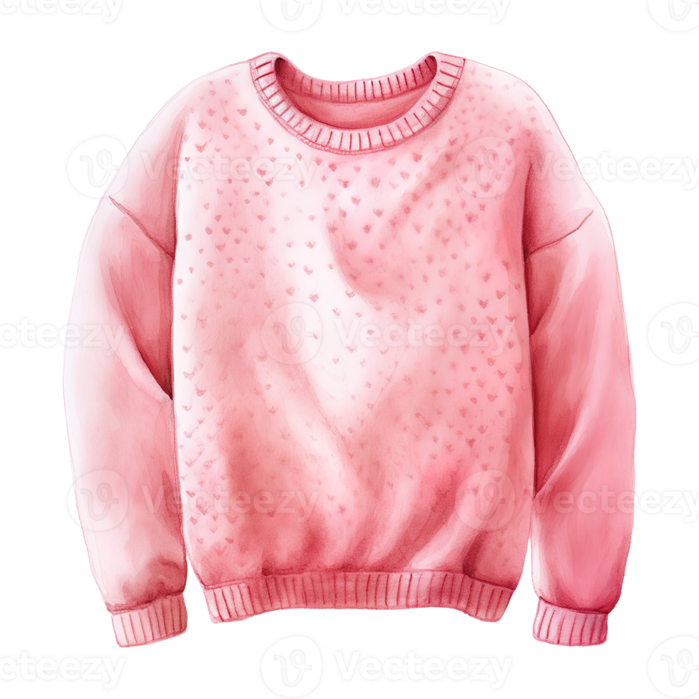AI generated Warm Embrace Valentine Knit Sweater - Cozy and Handmade for Heartfelt Celebrations png