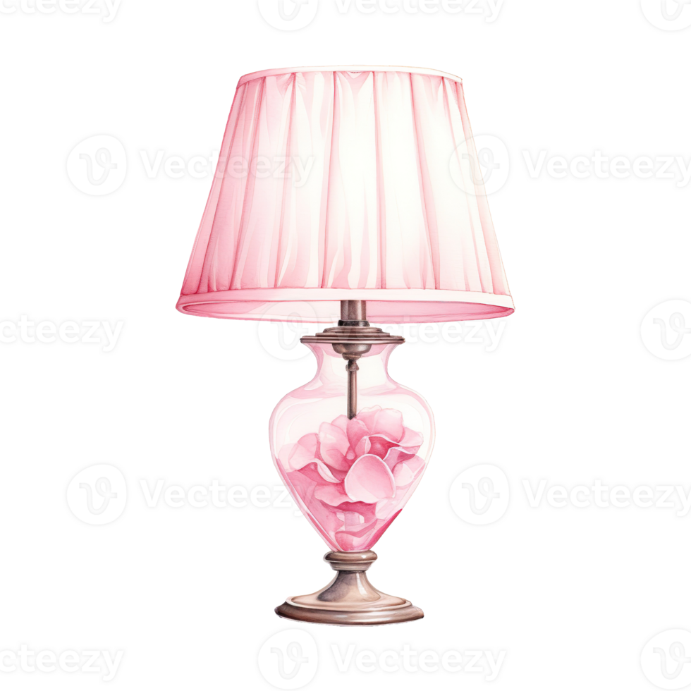 AI generated Glowing Romance Valentine Lamp - Charming Illumination for Heartfelt Celebrations png