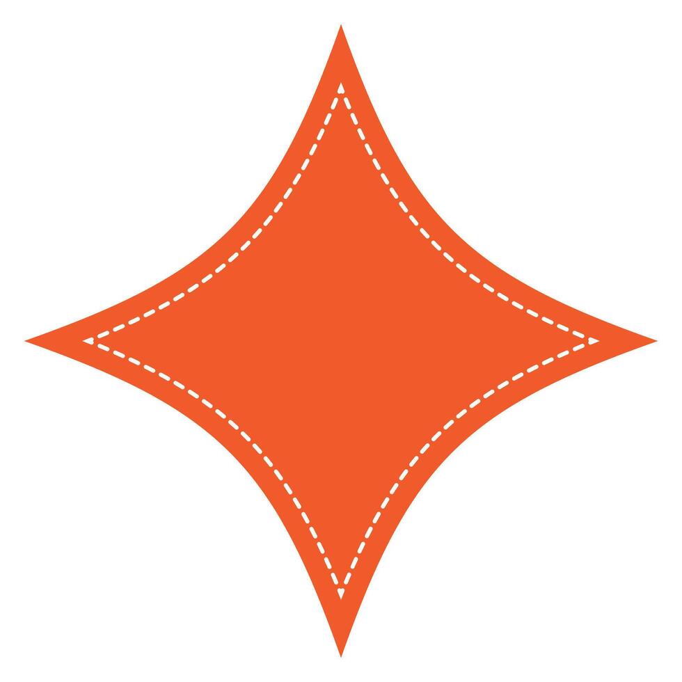 Starburst badge shape, burst wave star, price label sticker vector