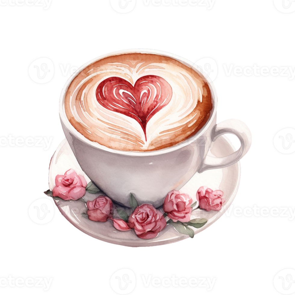 ai gerado cafeína afeição namorados amor café - uma festivo mistura para seu amor celebração png