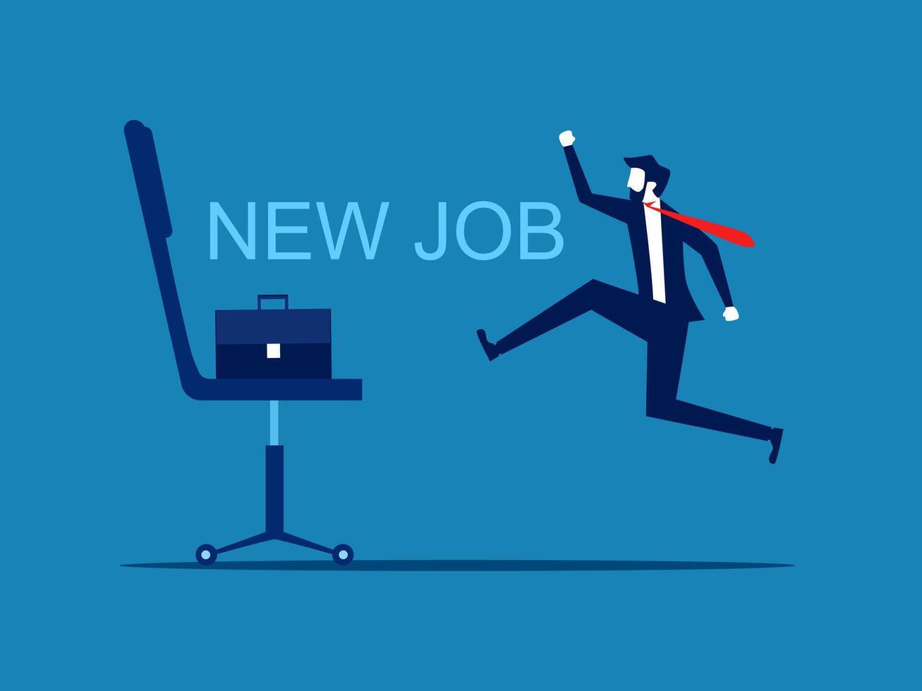 delighted with new office chair vector