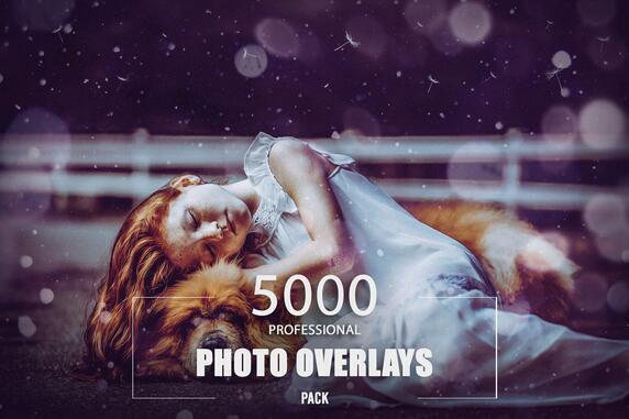 5000 profissional foto sobreposições bundle