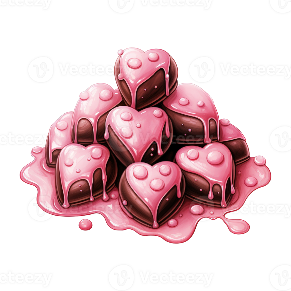 AI generated Valentine's Day Chocolate png